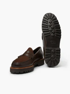 Hot G.H.BASS Weejuns 90S Larson Penny Loafers Chocolate