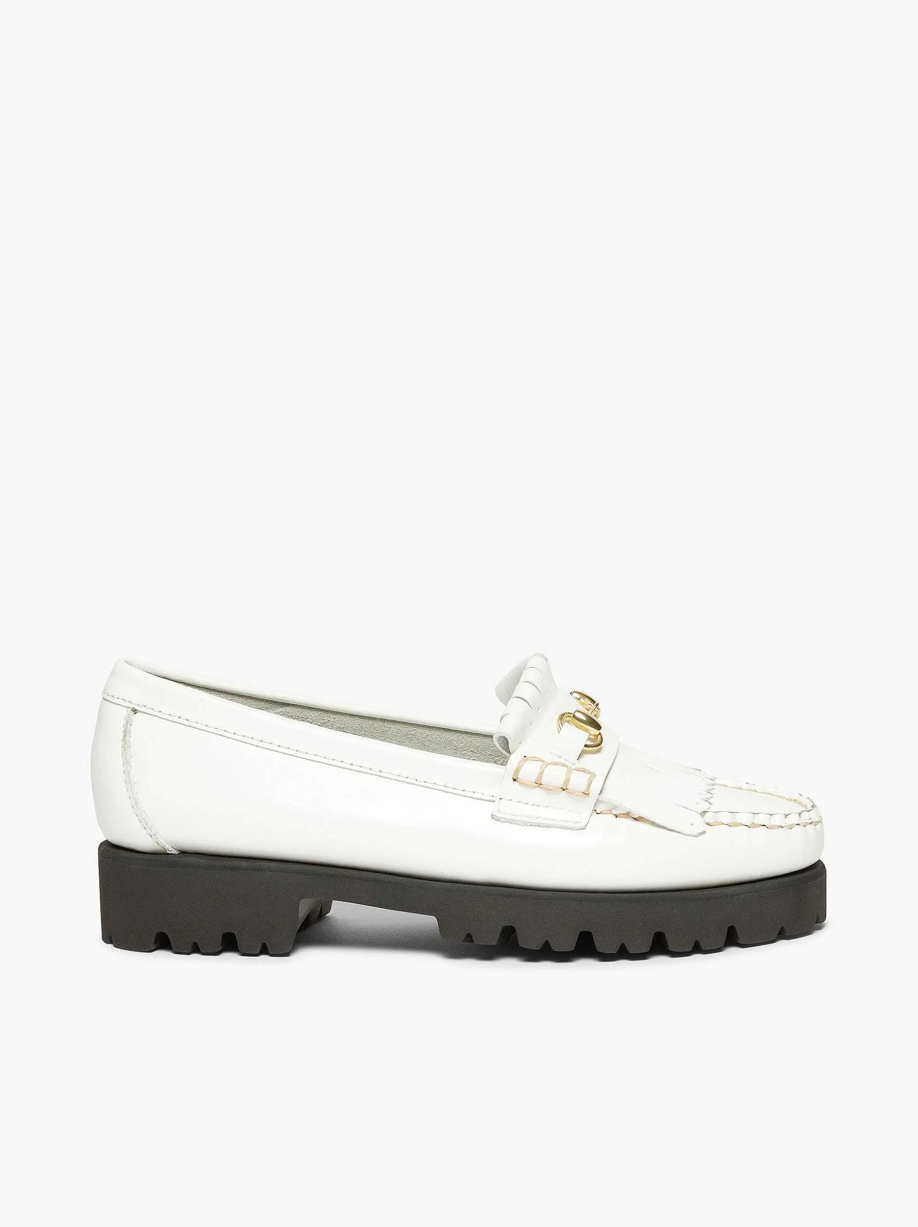 Online G.H.BASS Weejuns 90S Lianna Horsebit Kiltie Loafers White