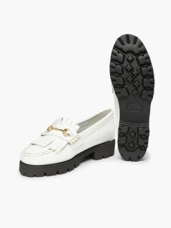 Online G.H.BASS Weejuns 90S Lianna Horsebit Kiltie Loafers White