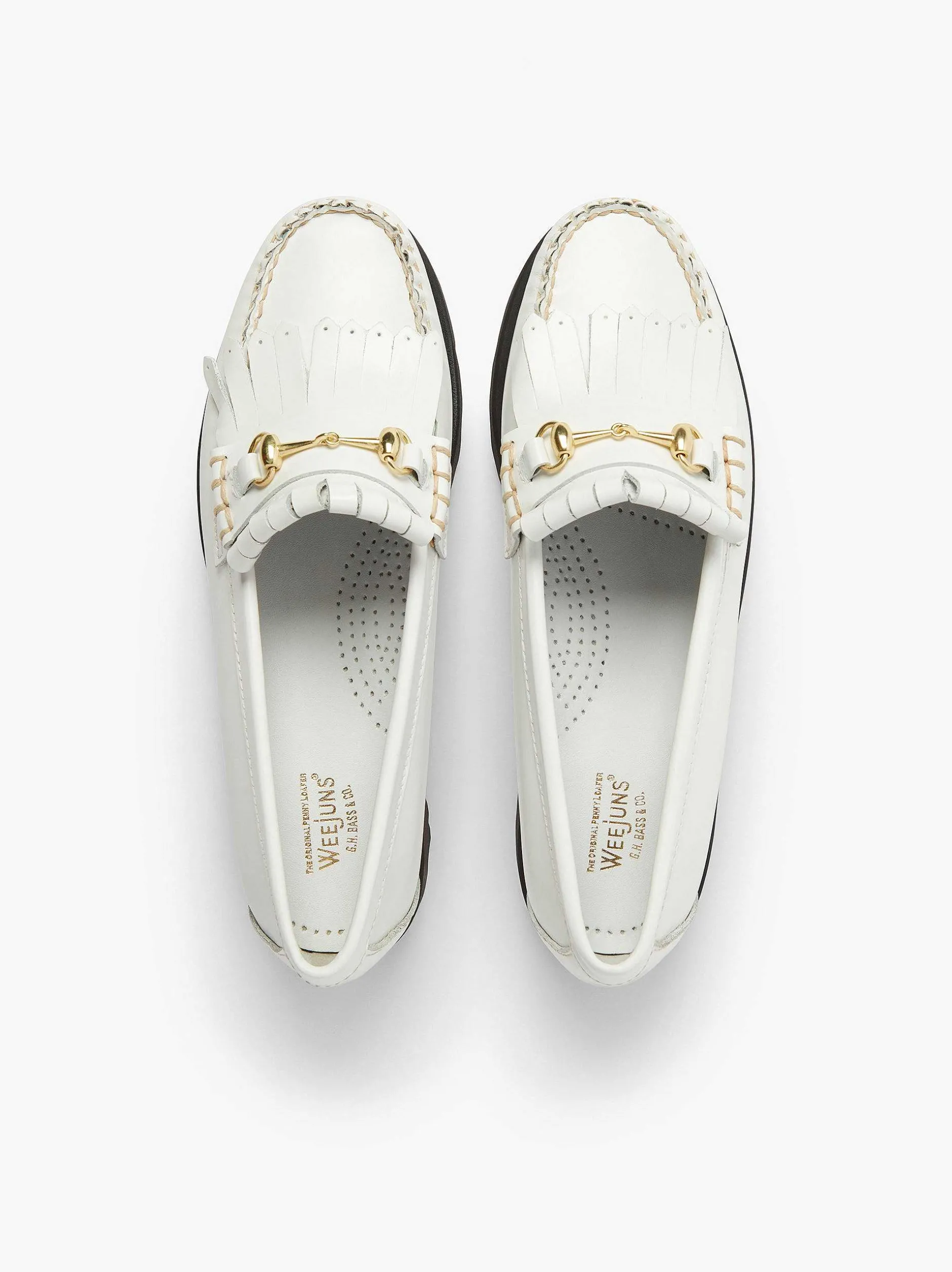 Online G.H.BASS Weejuns 90S Lianna Horsebit Kiltie Loafers White