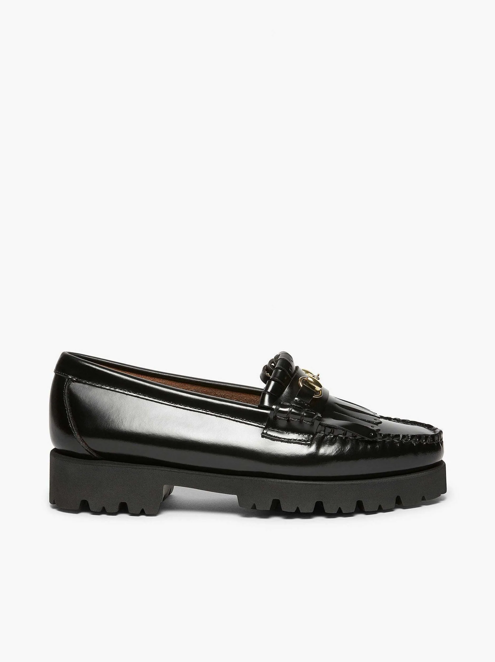 Best G.H.BASS Weejuns 90S Lianna Horsebit Kiltie Loafers Black