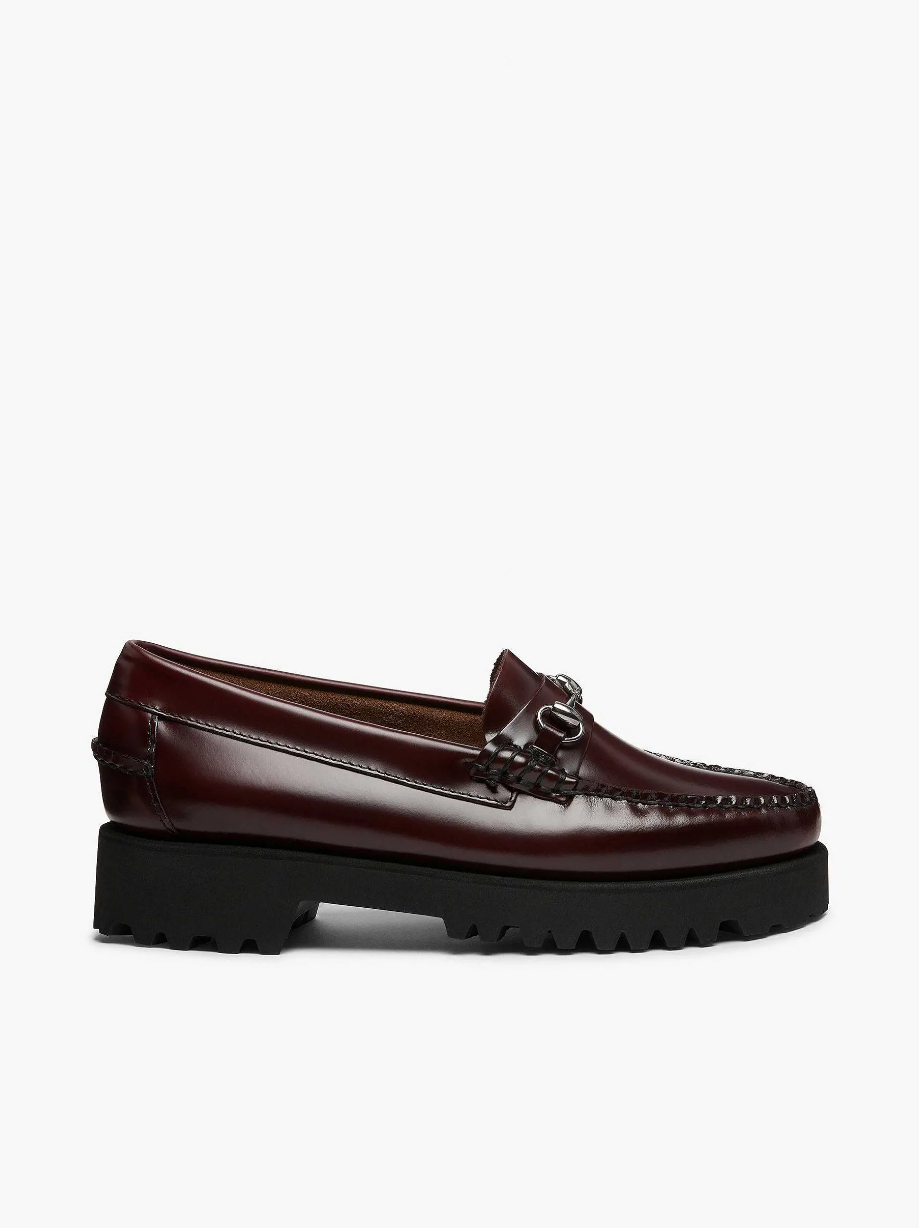 New G.H.BASS Weejuns 90S Lianna Horsebit Loafers Wine
