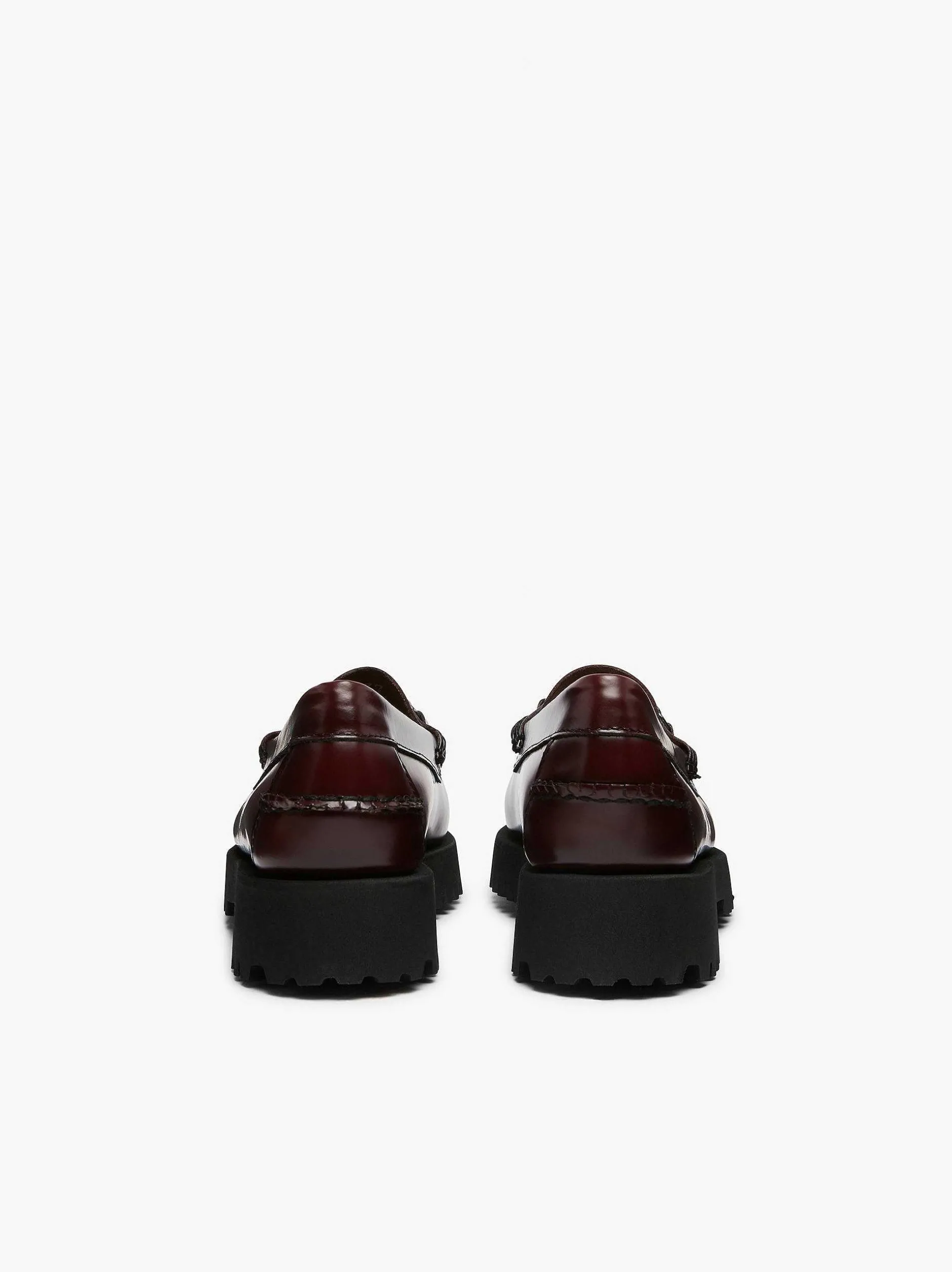 New G.H.BASS Weejuns 90S Lianna Horsebit Loafers Wine