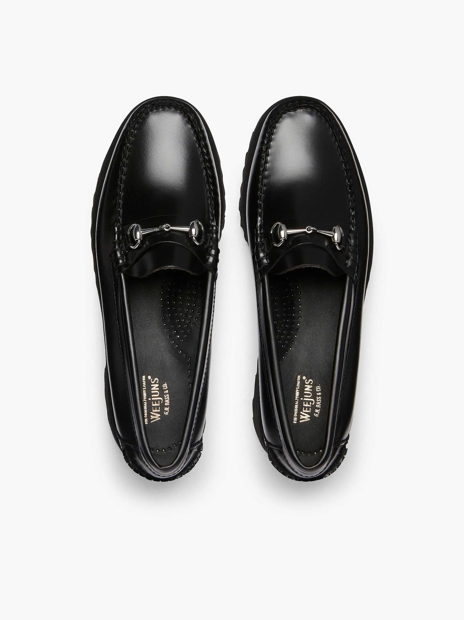 Outlet G.H.BASS Weejuns 90S Lianna Horsebit Loafers Black