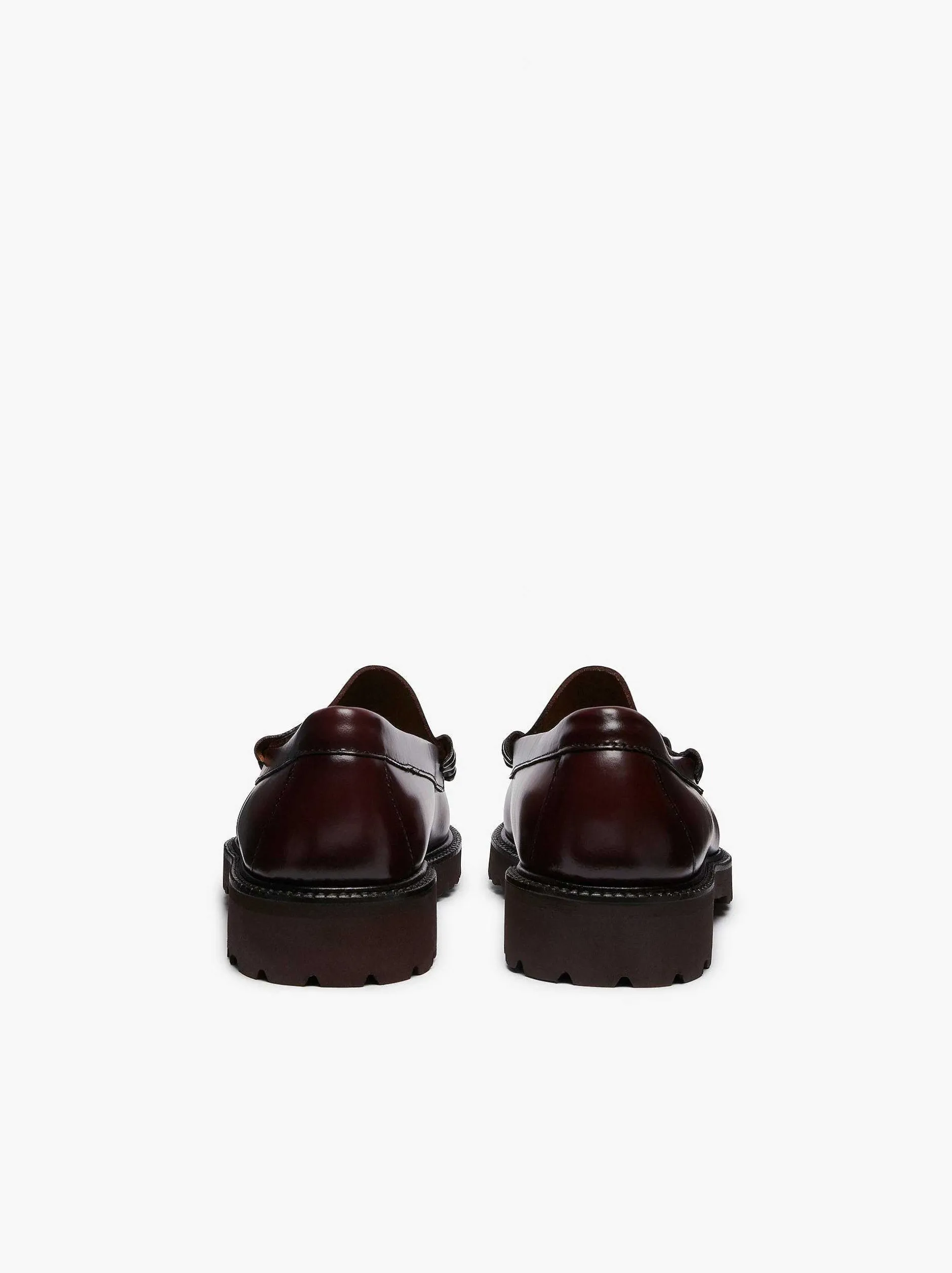 Sale G.H.BASS Weejuns 90S Lincoln Horsebit Loafers Wine