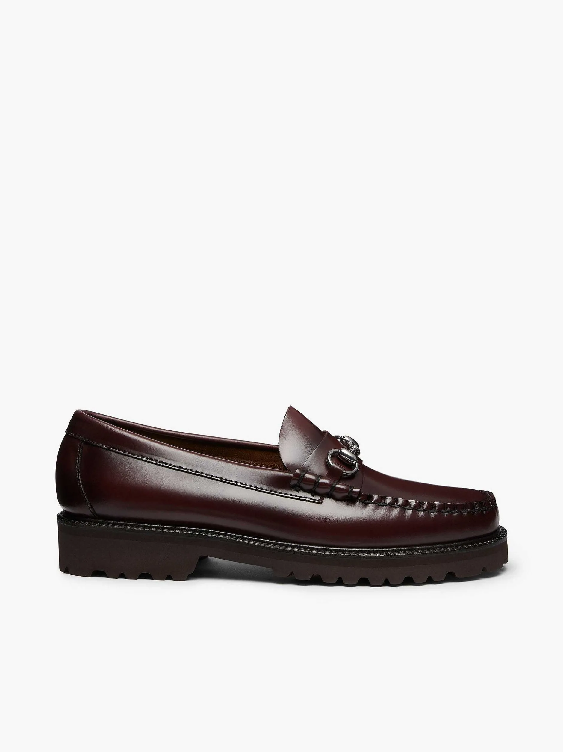 Sale G.H.BASS Weejuns 90S Lincoln Horsebit Loafers Wine
