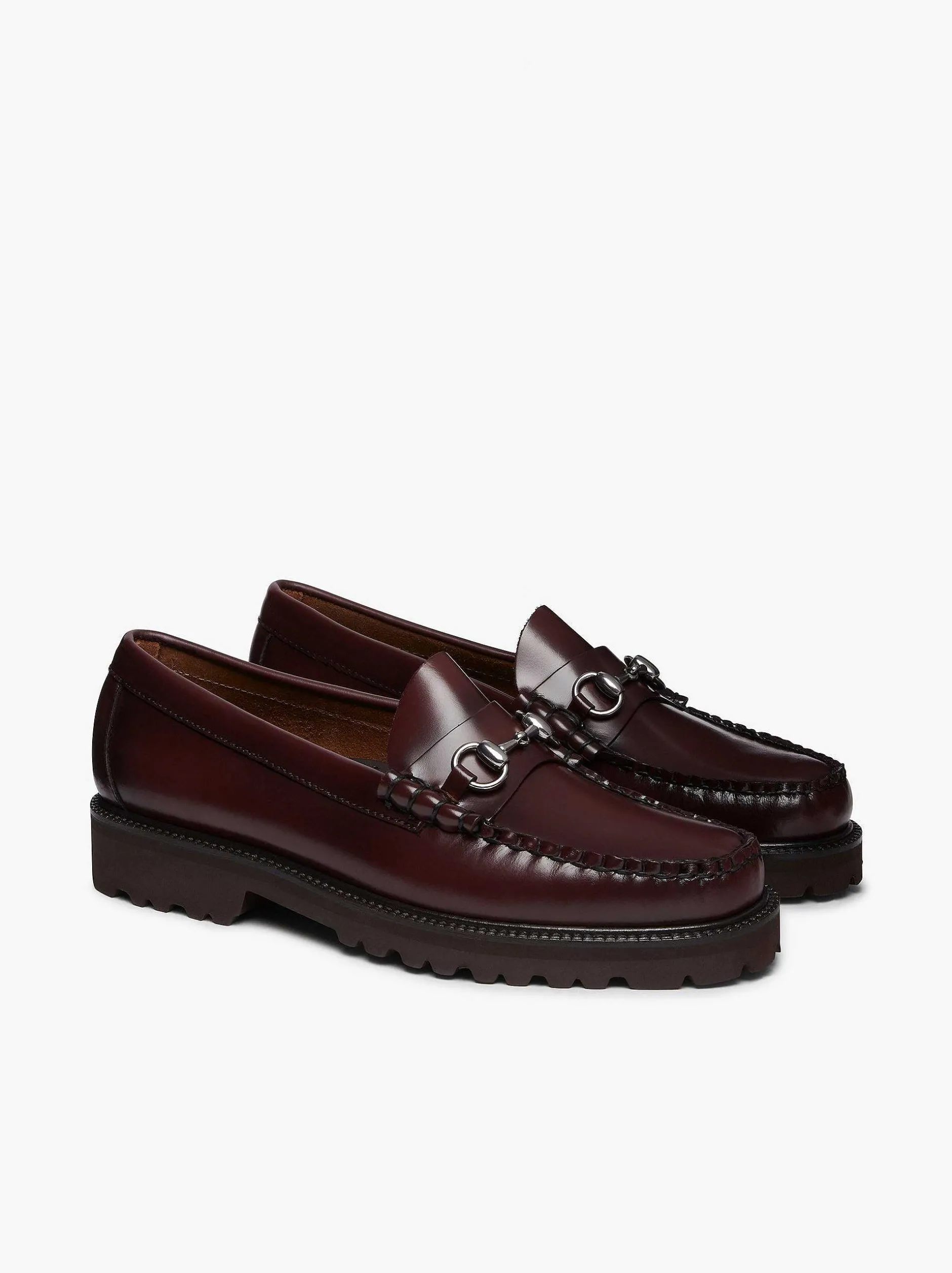 Sale G.H.BASS Weejuns 90S Lincoln Horsebit Loafers Wine