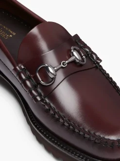 Sale G.H.BASS Weejuns 90S Lincoln Horsebit Loafers Wine