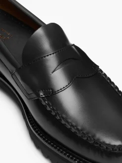 Outlet G.H.BASS Weejuns 90S Logan Penny Loafers Black