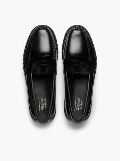 Outlet G.H.BASS Weejuns 90S Logan Penny Loafers Black