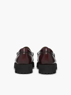 New G.H.BASS Weejuns 90S Penny Loafers Wine