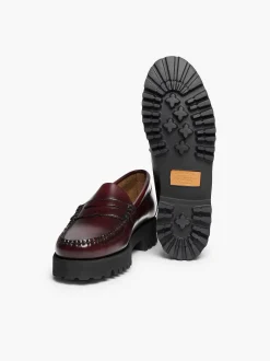 New G.H.BASS Weejuns 90S Penny Loafers Wine