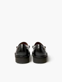 Sale G.H.BASS Weejuns Super Lug Larson Penny Loafers Black