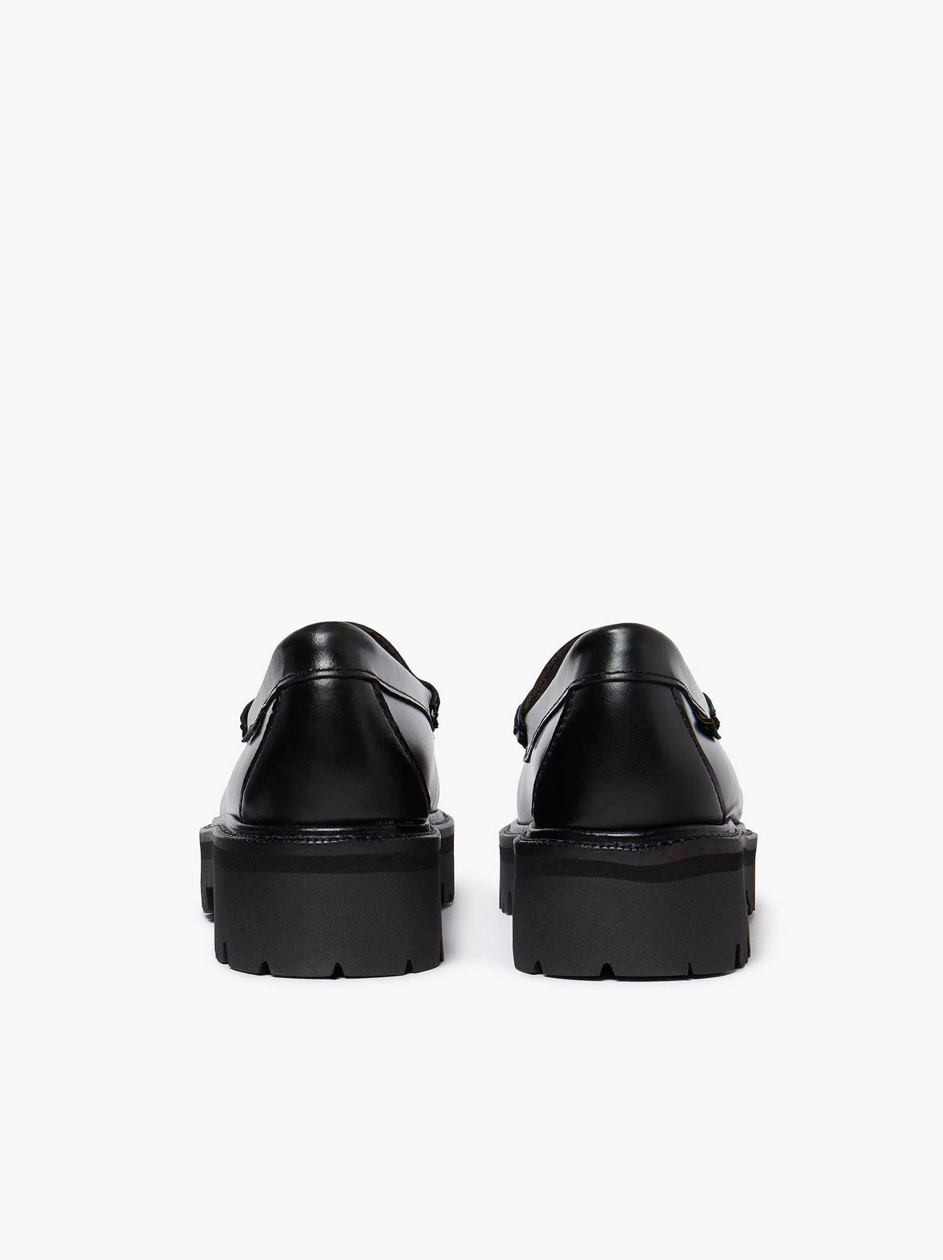Discount G.H.BASS Weejuns Super Lug Lianna Horsebit Loafers Black