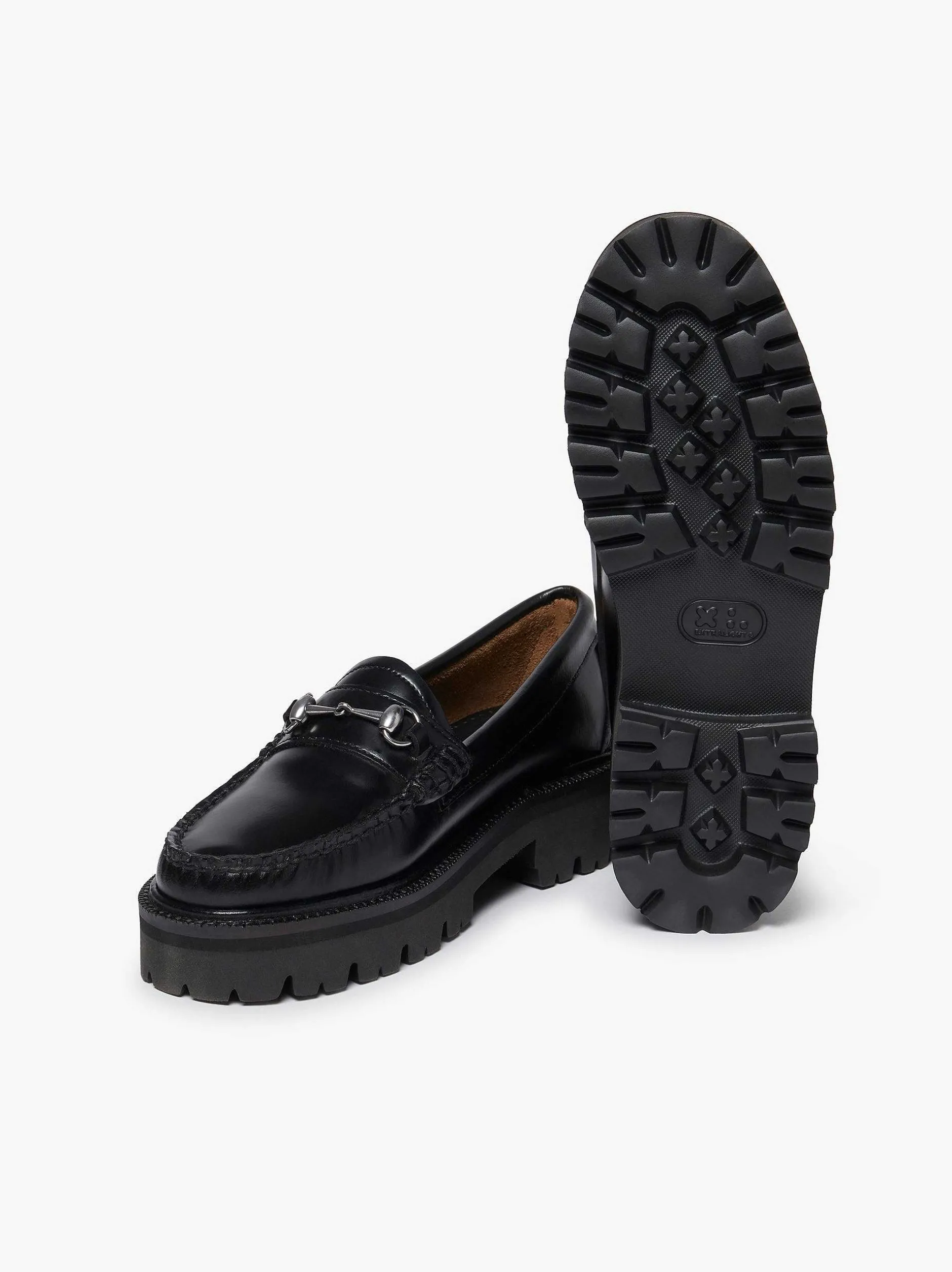 Discount G.H.BASS Weejuns Super Lug Lianna Horsebit Loafers Black