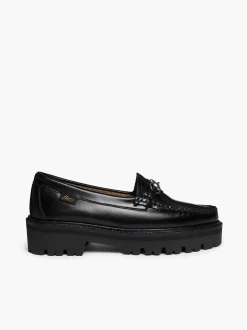 Discount G.H.BASS Weejuns Super Lug Lianna Horsebit Loafers Black