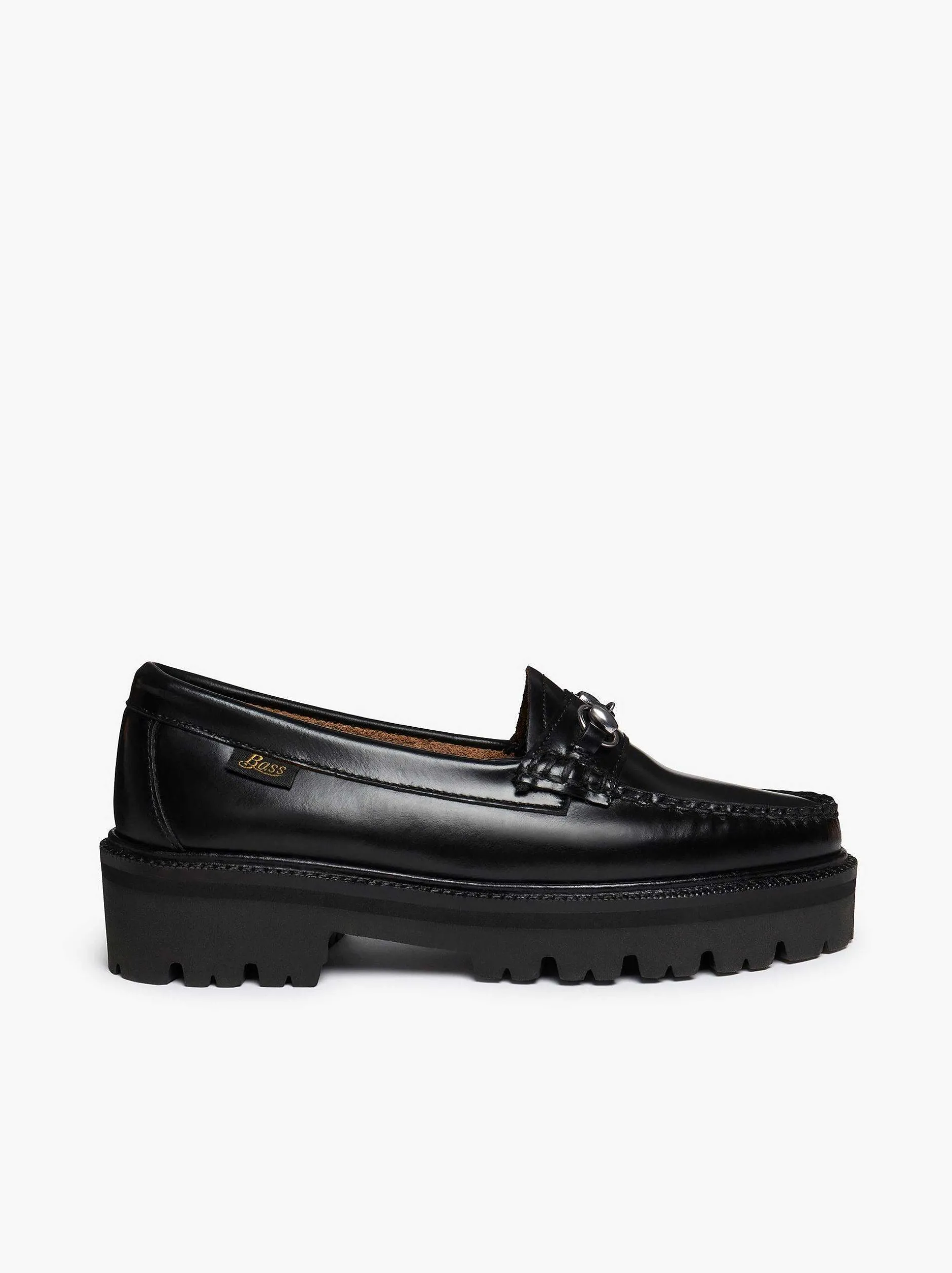 Discount G.H.BASS Weejuns Super Lug Lianna Horsebit Loafers Black