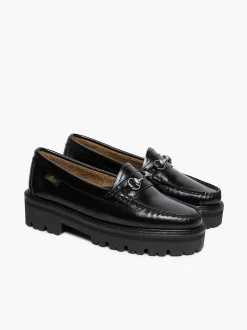 Discount G.H.BASS Weejuns Super Lug Lianna Horsebit Loafers Black