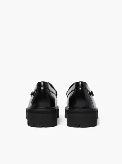 Clearance G.H.BASS Weejuns Super Lug Penny Loafers Black & White