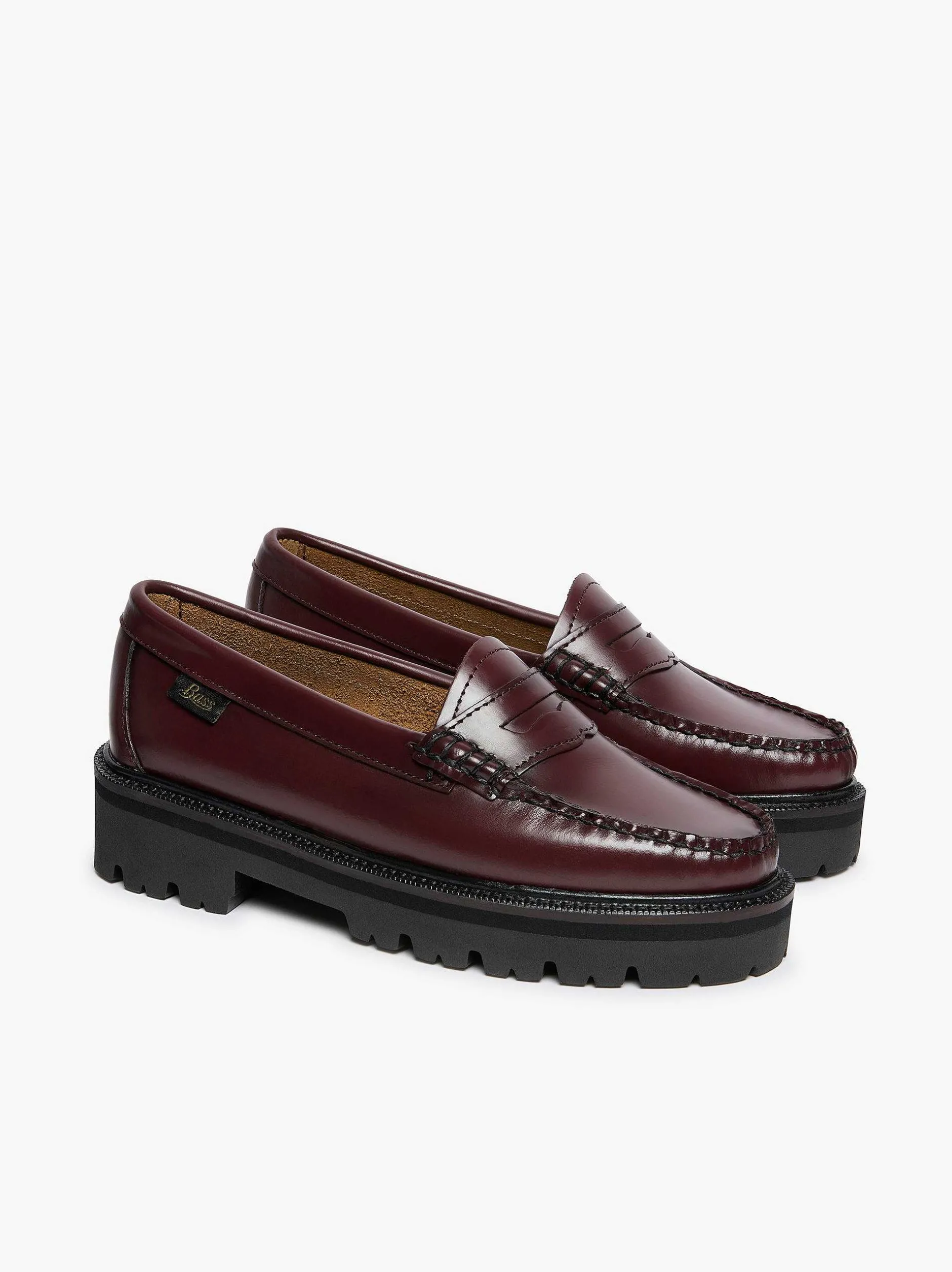 Best G.H.BASS Weejuns Super Lug Penny Loafers Wine