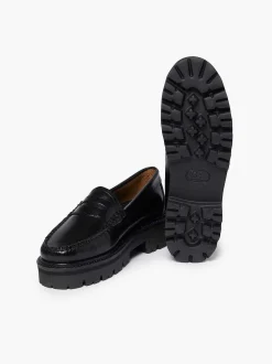 Outlet G.H.BASS Weejuns Super Lug Penny Loafers Black