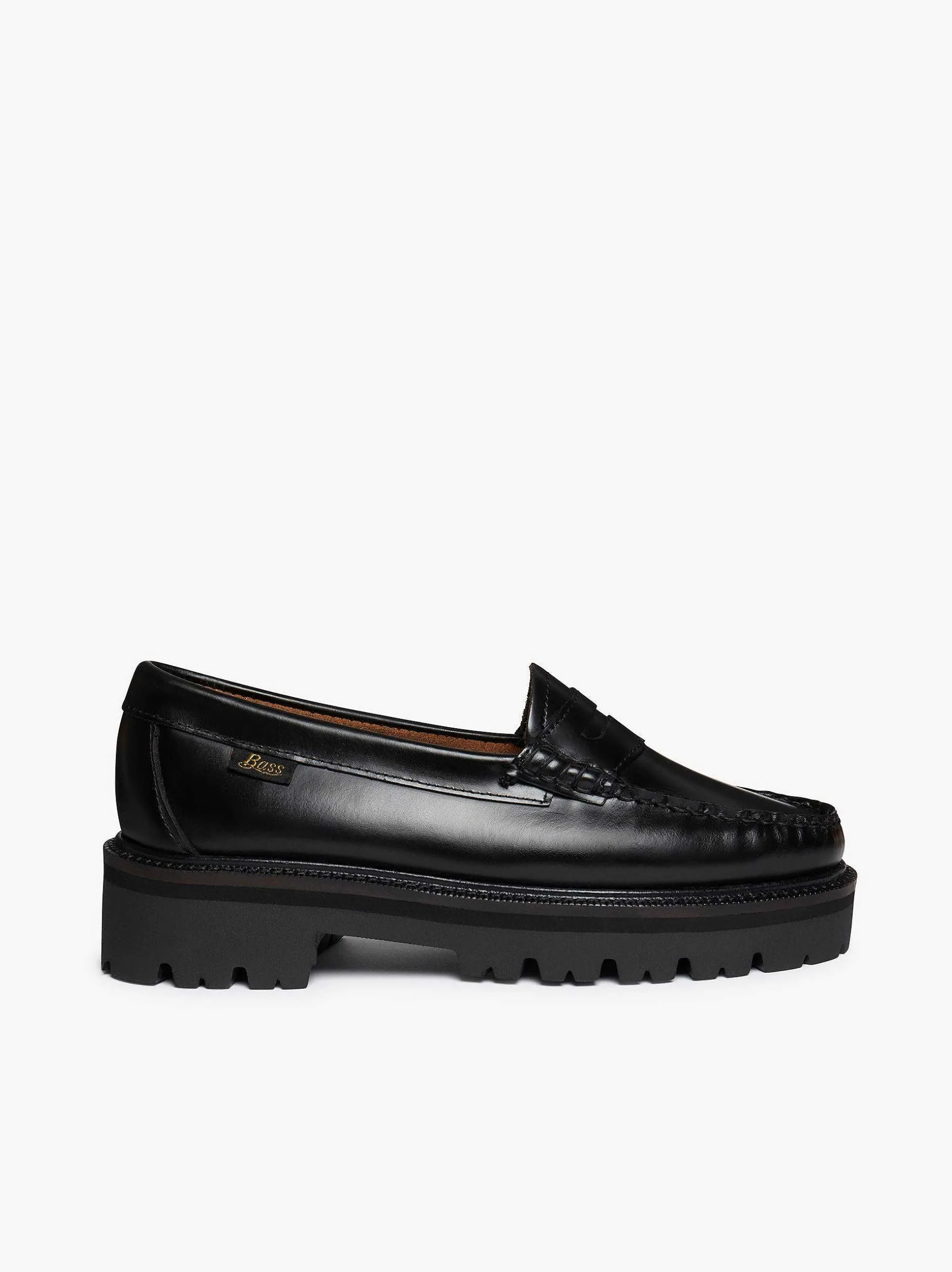 Outlet G.H.BASS Weejuns Super Lug Penny Loafers Black