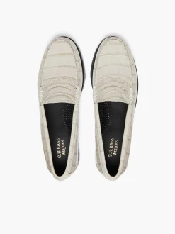 Best G.H.BASS Weejuns Whitney Penny Loafers White Croc