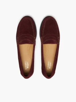 Sale G.H.BASS Weejuns Whitney Penny Loafers Dark Red