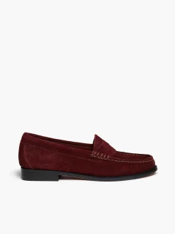 Sale G.H.BASS Weejuns Whitney Penny Loafers Dark Red