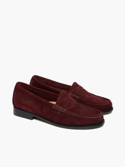 Sale G.H.BASS Weejuns Whitney Penny Loafers Dark Red
