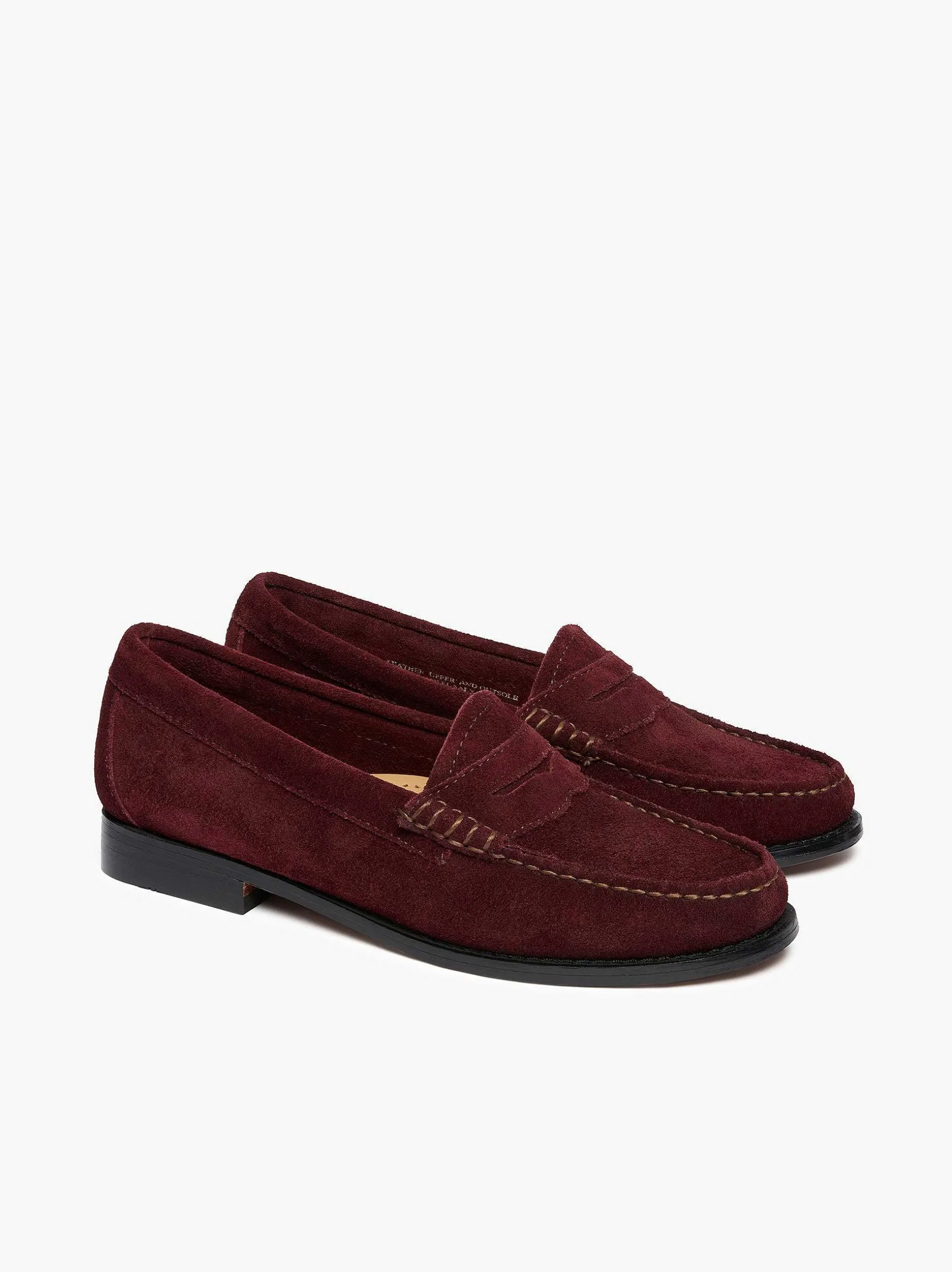 Sale G.H.BASS Weejuns Whitney Penny Loafers Dark Red